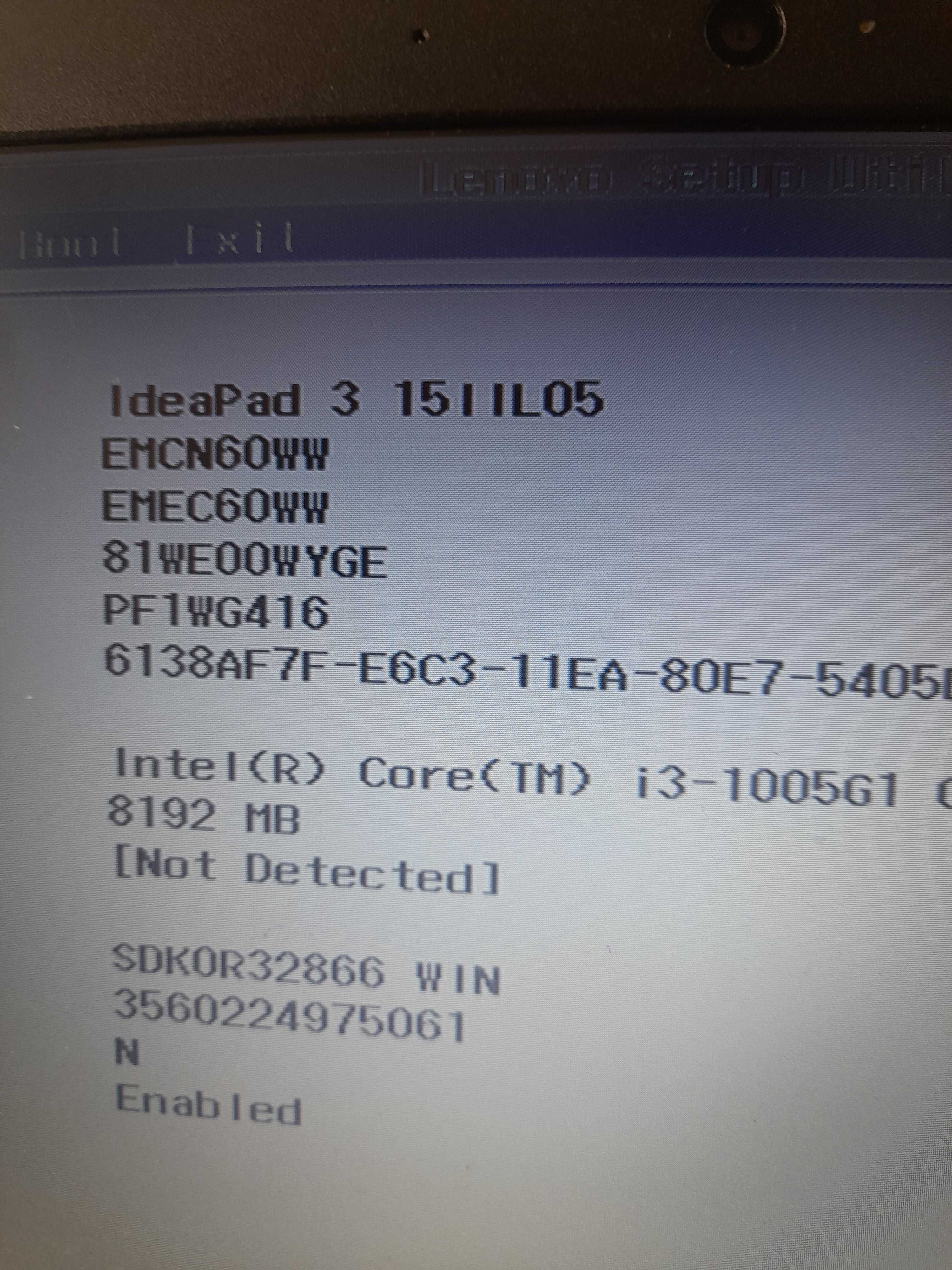 Laptop IdeaPad 3 i3-1005