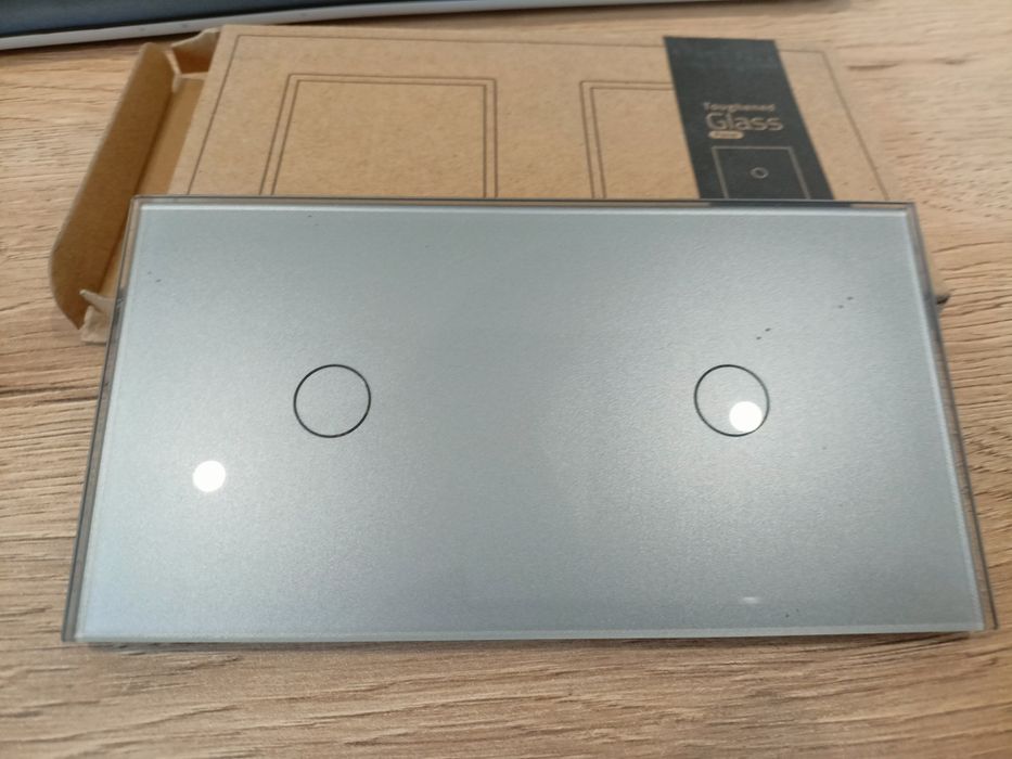 Podwójny panel szklany LIVOLO Szary