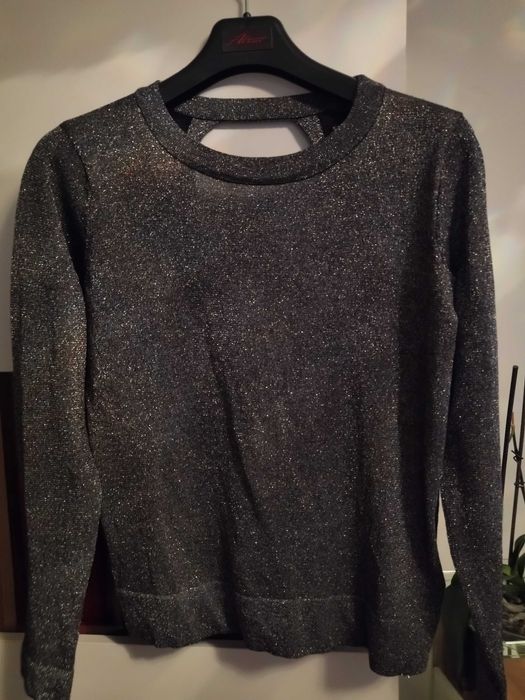 SINSAY-śliczna bluzeczka srebrna XS