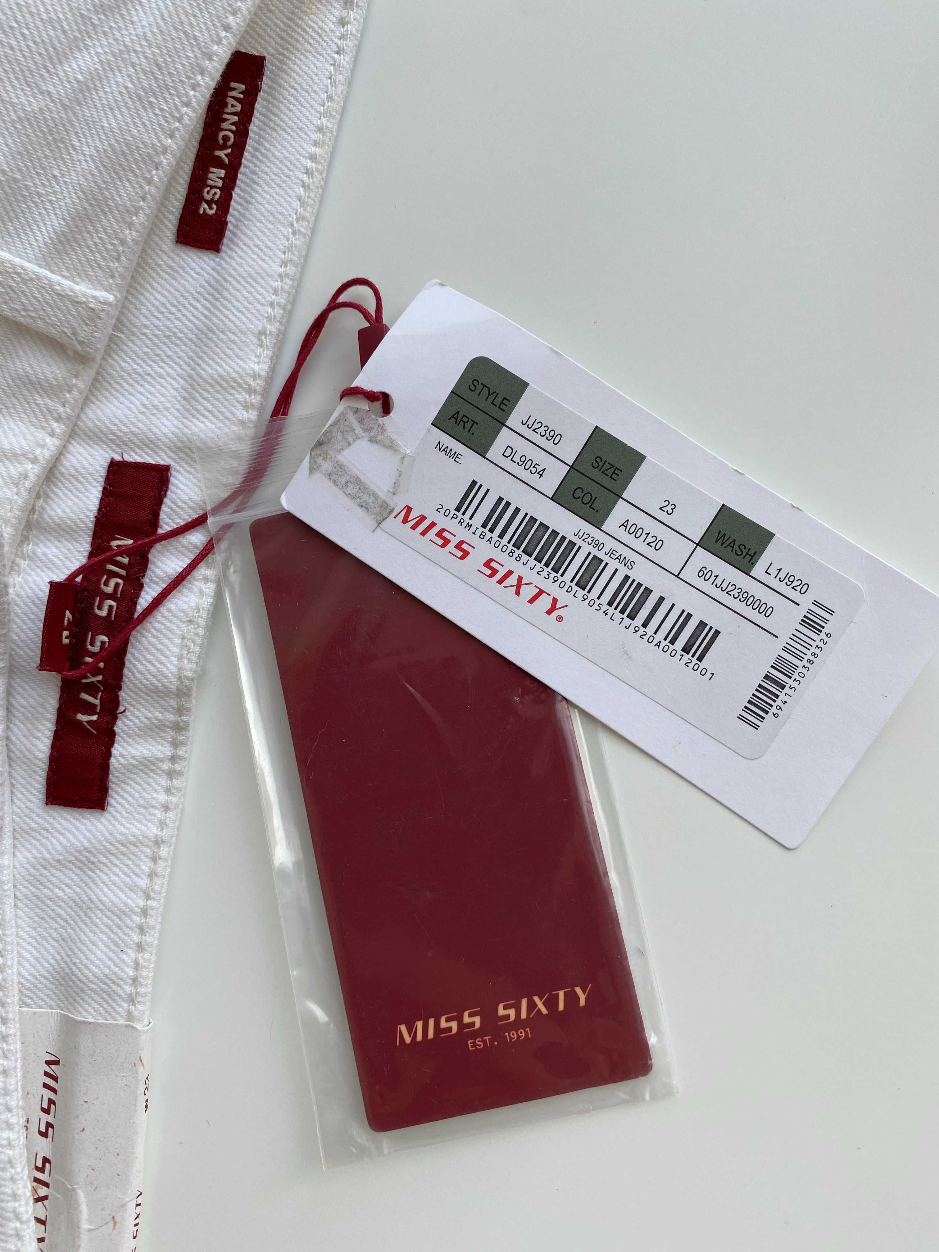 Белые джинсы slim мисс сиксти miss sixty оригинал білі джинси оригінал