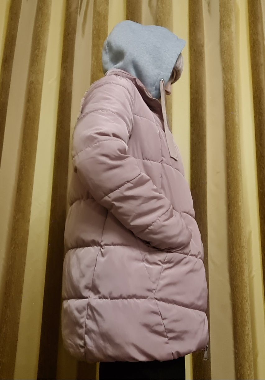Розовая куртка зимняя женская | Жіноча куртка Зимова