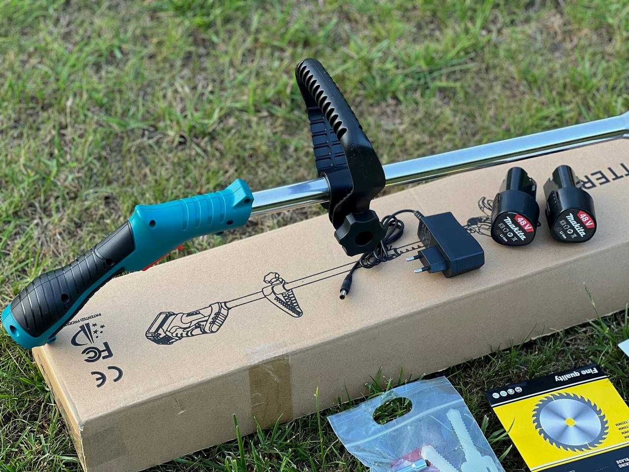 Аккумуляторная газонокосилка Makita беспроводная. Триммер. Коса Макита