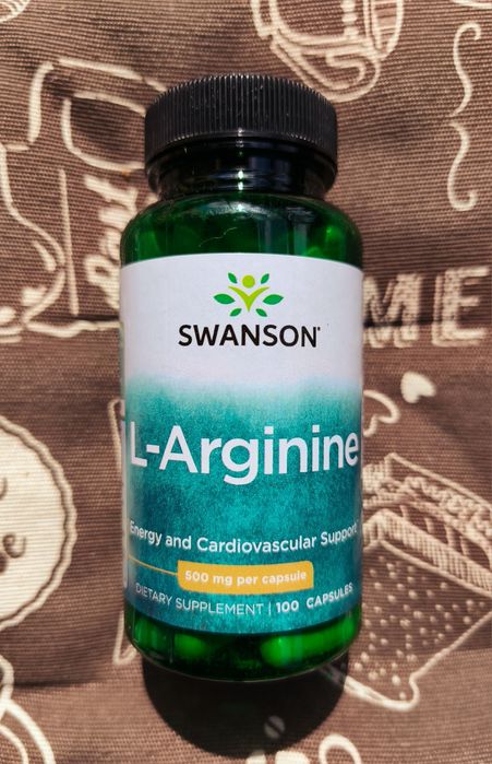 Swanson L-аргінін аргинин arginine амінокислота для чоловіків 500 850