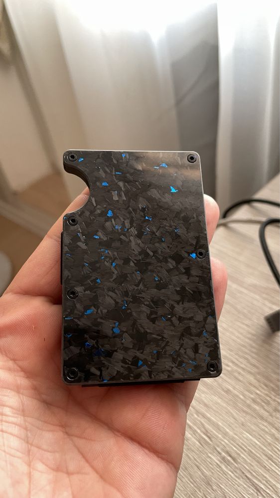 Тримач для грошей card holder/гаманець. З кованого карбону