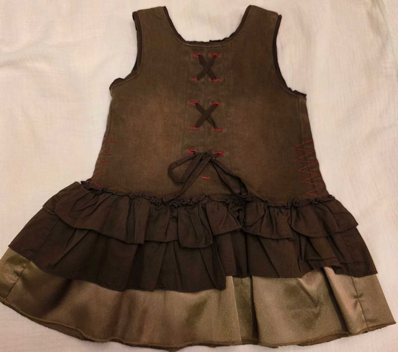 Vestido menina Eliane et Lena Village Kids 67, 68cm. com ofertas