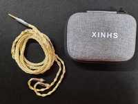 Преміальний кабель XINHS GOLD (MMCX, 4.4мм.) + Адаптер FiiO LC-78A