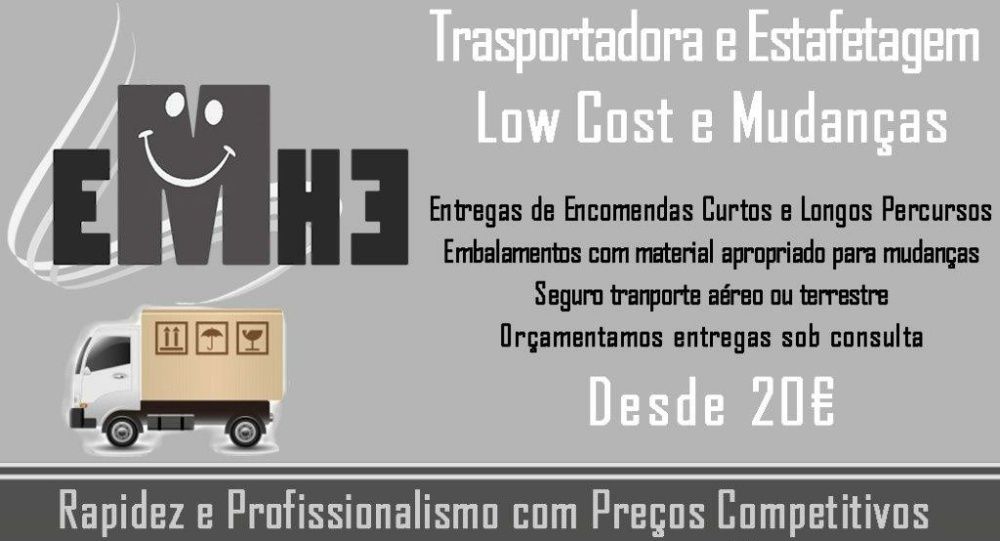 TRANSPORTES MUDANÇAS ENTREGAS Rápidas nacionais e internacionais