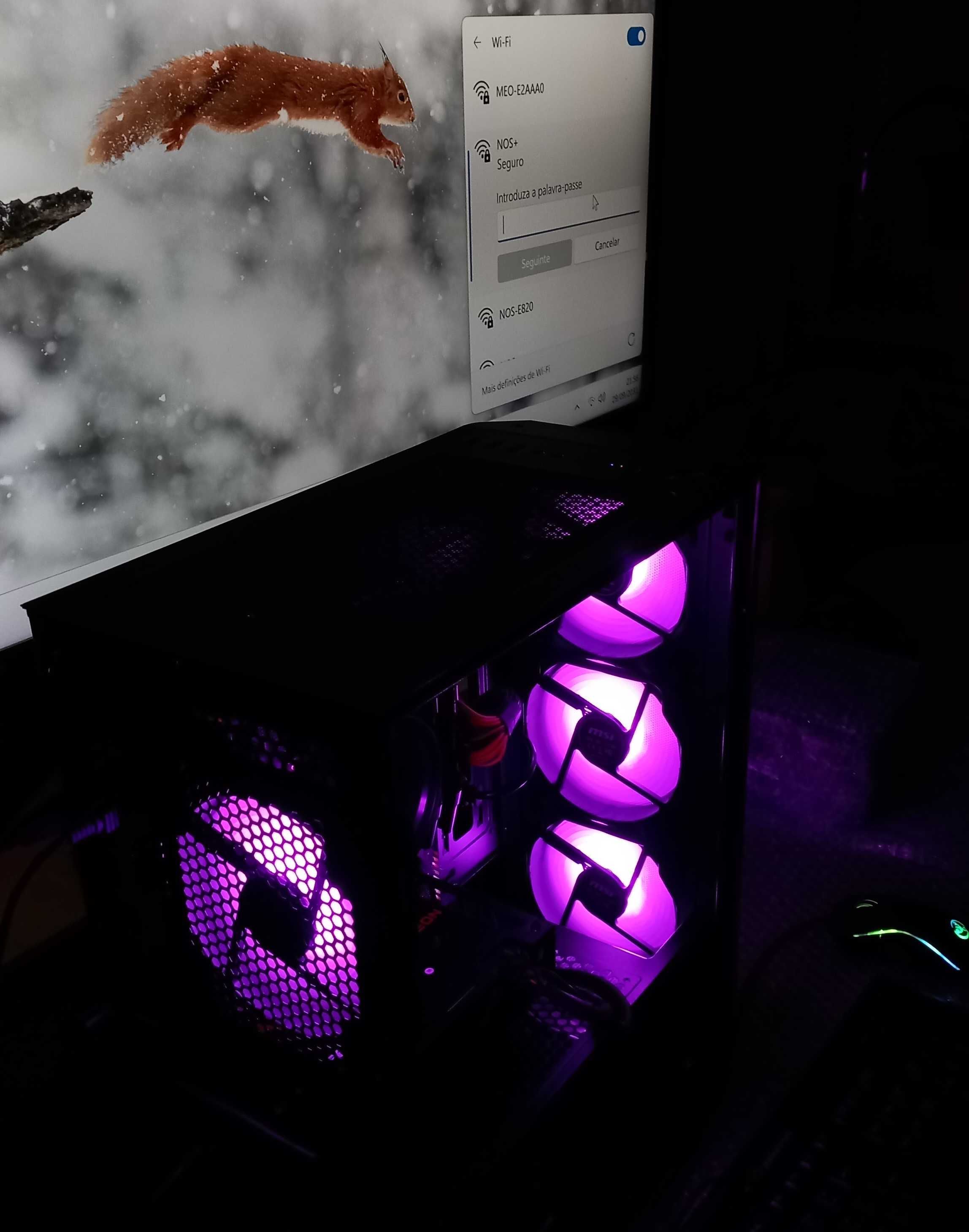 Computador Gaming com Wi-fi - Ryzen5 - RX 6600 - 16GB - HDD 1000GB