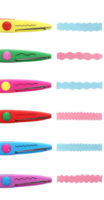 Фігурні ножиці для скрапбукінгу, набір з 6 штук