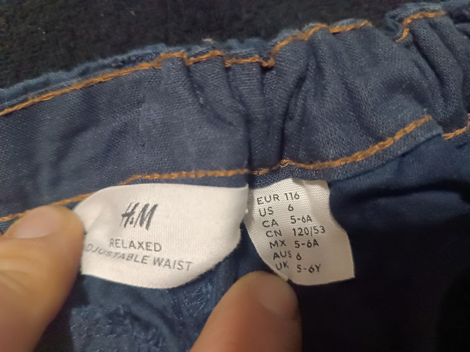 Spodnie h&m 116 granatowe