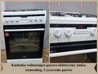 Kuchenka gazowo-elektryczna Amica, termoobieg, Czyszczenie parowe