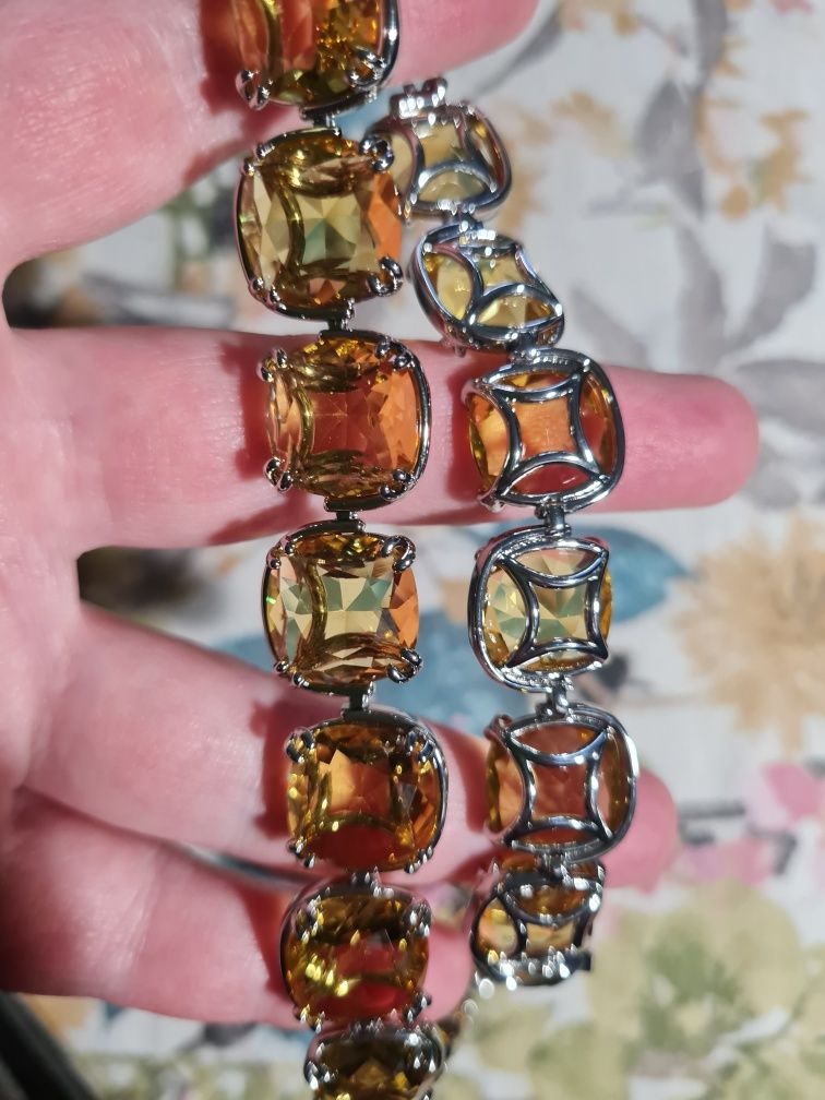 Чокер Swarovski Harmonia кольє Гармонія жовті кристали