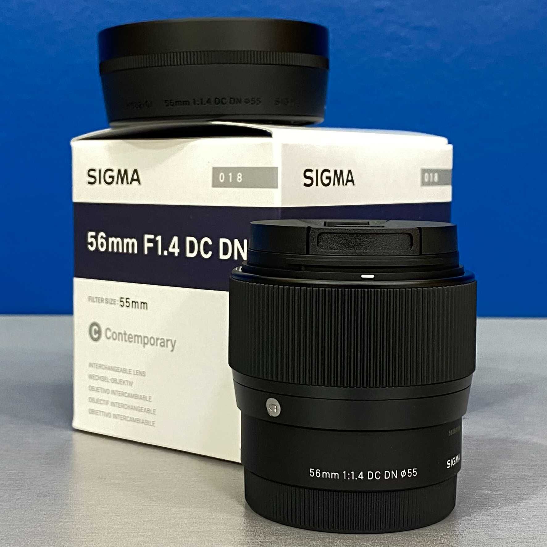 Sigma 56mm f/1.4 DC DN Contemporary (Sony) - NOVA - 5 ANOS DE GARANTIA