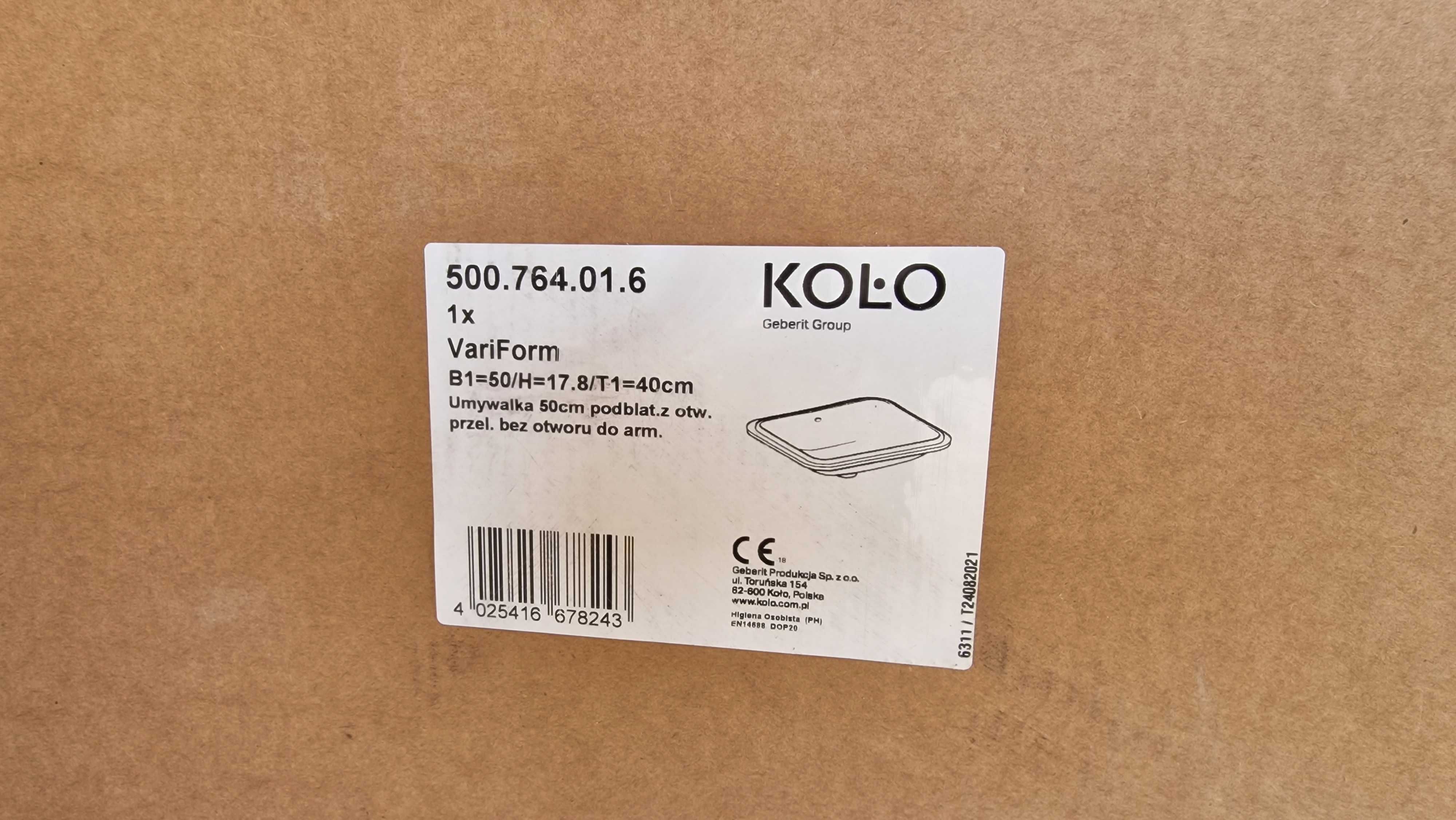 KOŁO VARIFORM umywalka podblatowa 50cm