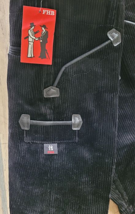 FHB spodnie sztruksowe grube