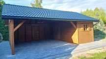 Garaże drewniane, wiata samochodowa, carport
