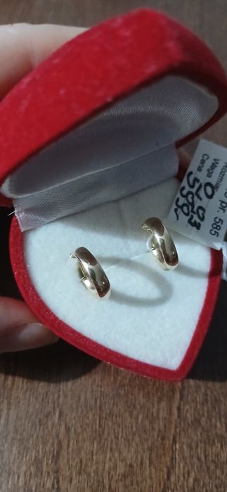 Kolczyki złote 585.