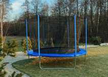 NOWA Trampolina Ogrodowa Dla Dzieci 252cm 312cm 8ft 10ft Duża Mocna