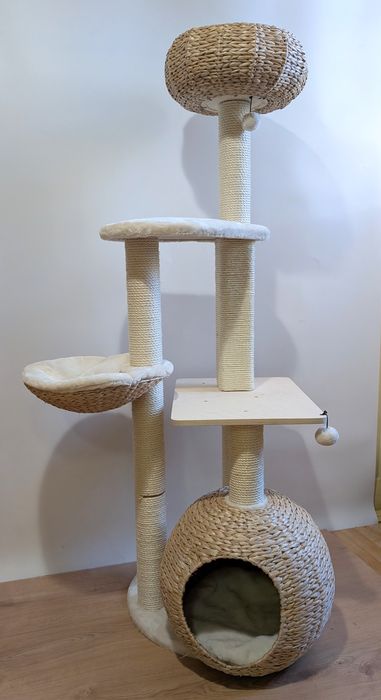 Laguna Drapak dla Kota Kremowy 83x74x160cm ZWROT MODYFIKOWANY DUŻY