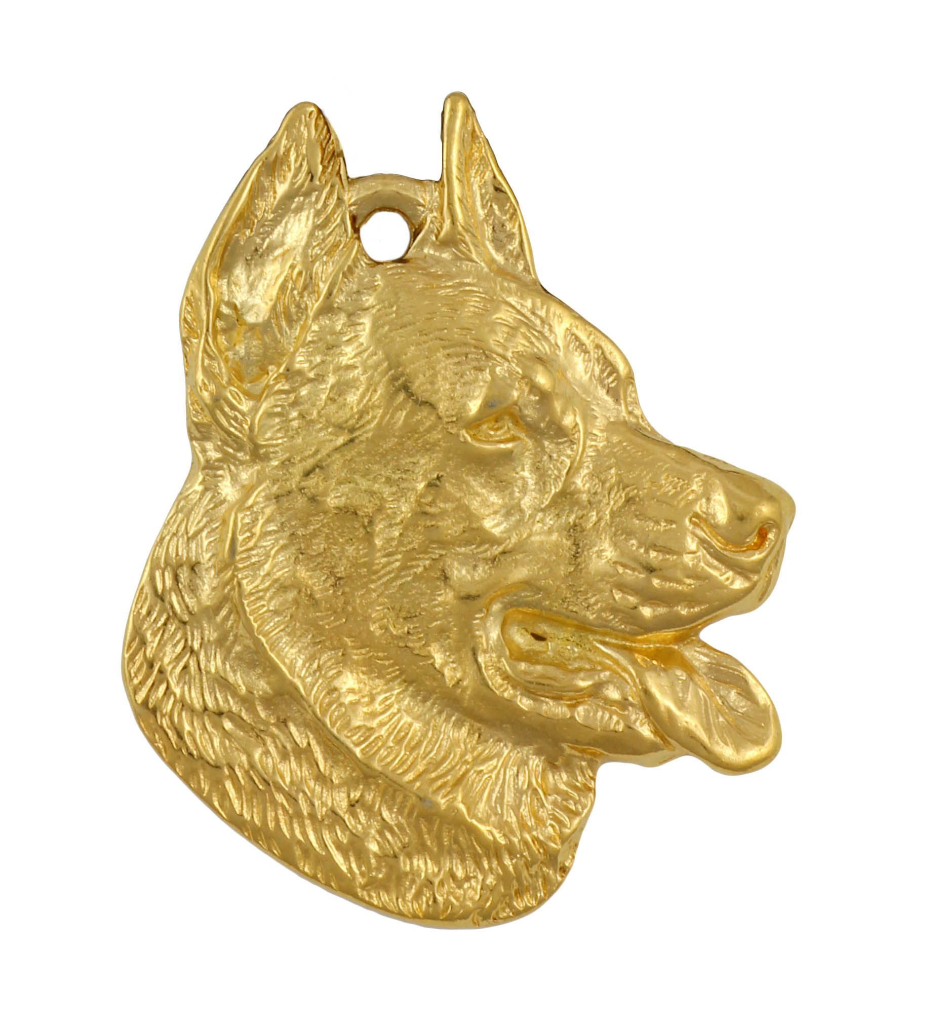 Owczarek francuski Beauceron naszyjnik pozłocony Art-Dog