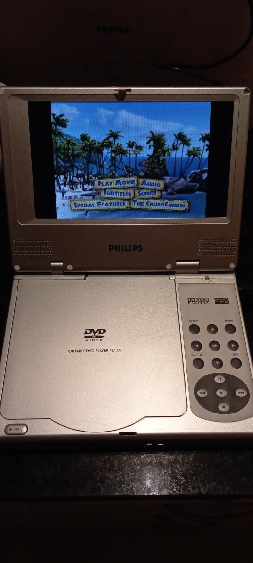 Leitor de Dvd portátil Philips a funcionar perfeitamente