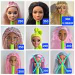 Барбі голова для гібридизації, нова, mattel, barbie bmr, barbie extra