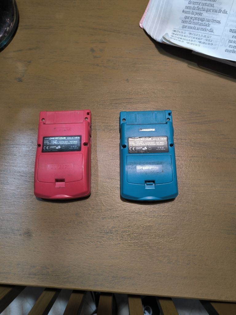 Gameboy color azul/cor de rosa