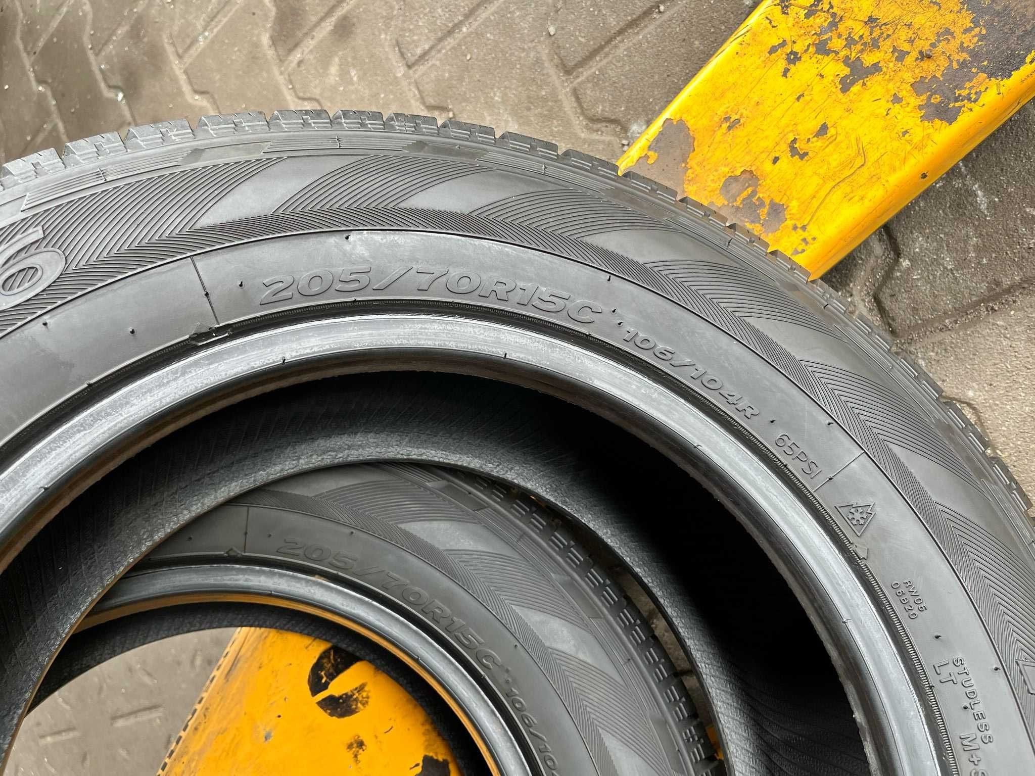 Opony zimowe 2x 205/70 R15C Hankook Winter RW06 #3686