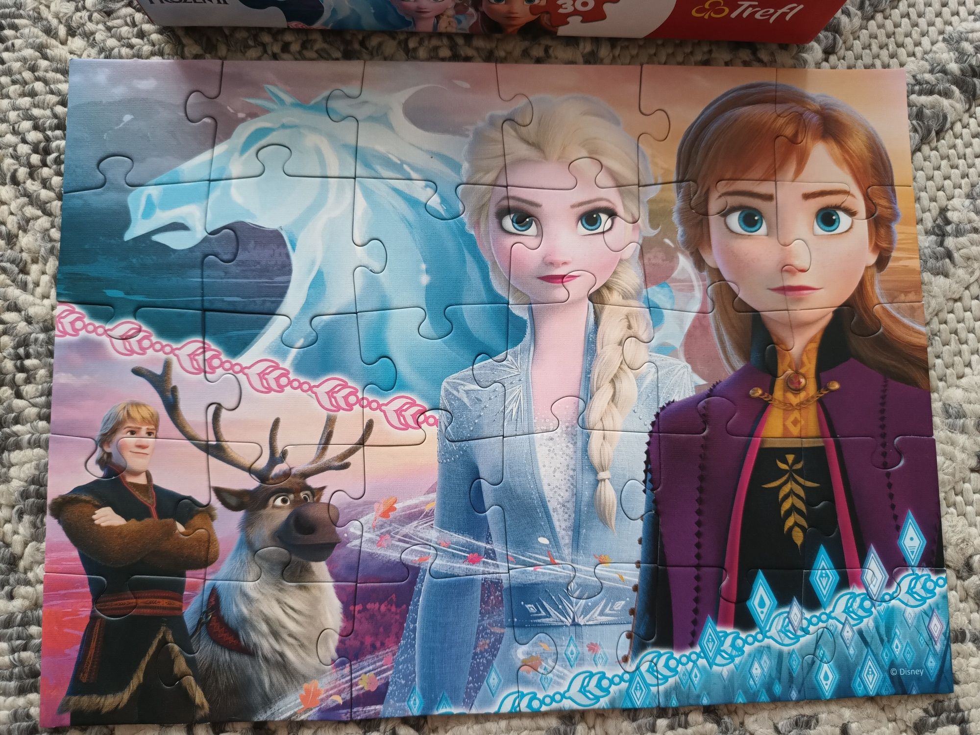 Puzzle Kraina Lodu Frozen, 30 elementów, wiek 3+, Trefl