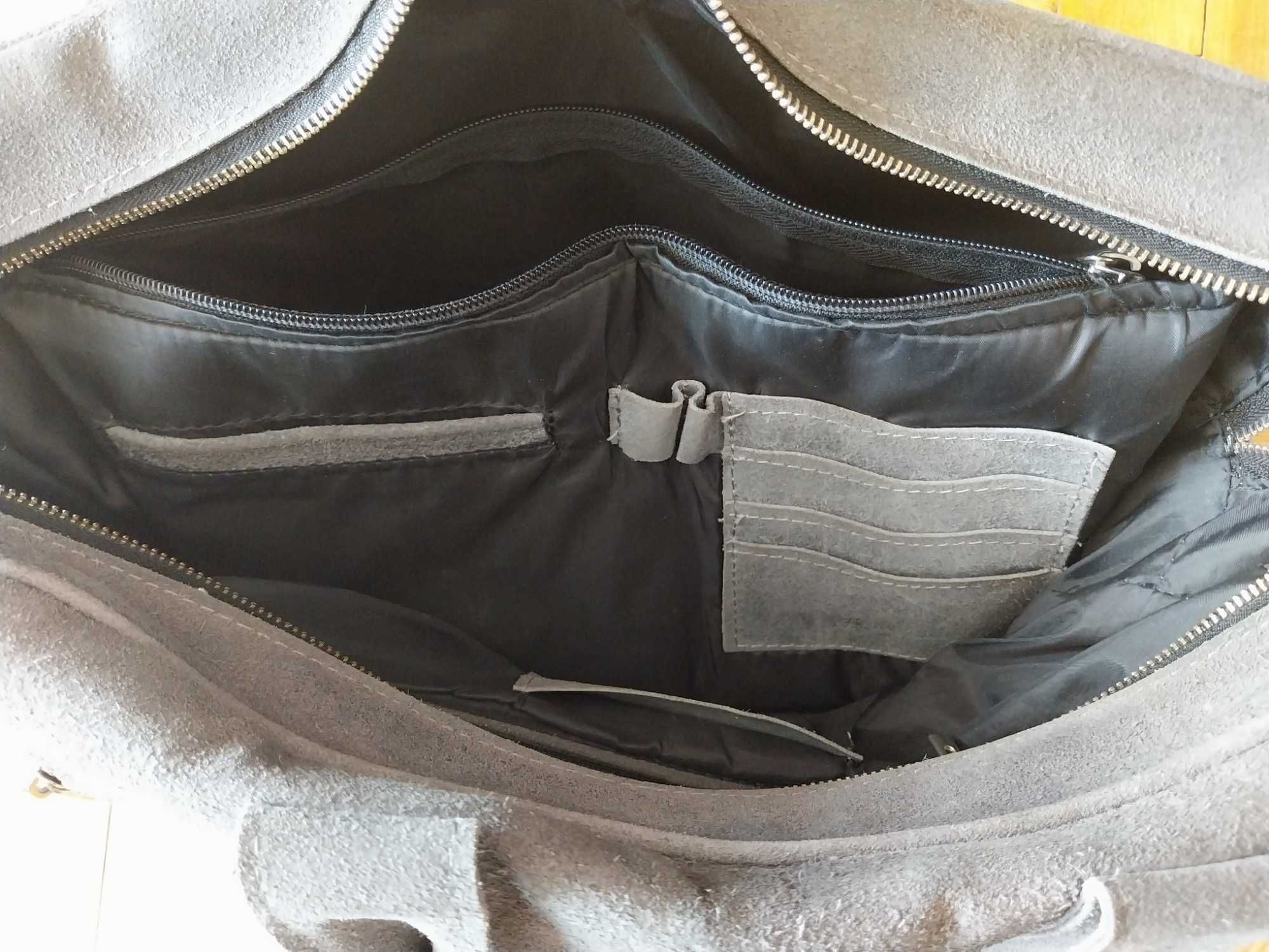 Skórzana torba na laptopa