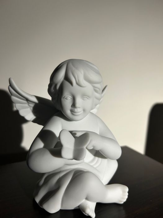 Anioł Rosenthal z motylem 14 cm - porcelana, z pudełkiem, stan idealny