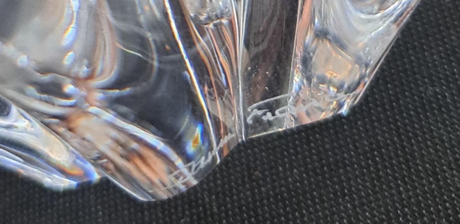 Par de castiçais em cristal Daum France