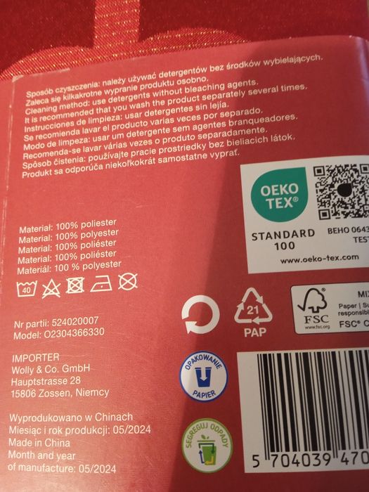 Obrus plamoodporny żakardowy smukee