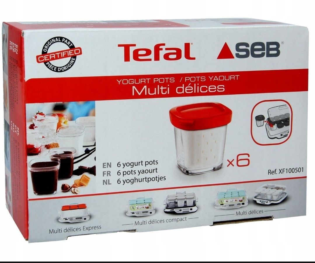 Pojemnik 6szt do jogurtownicy tefal