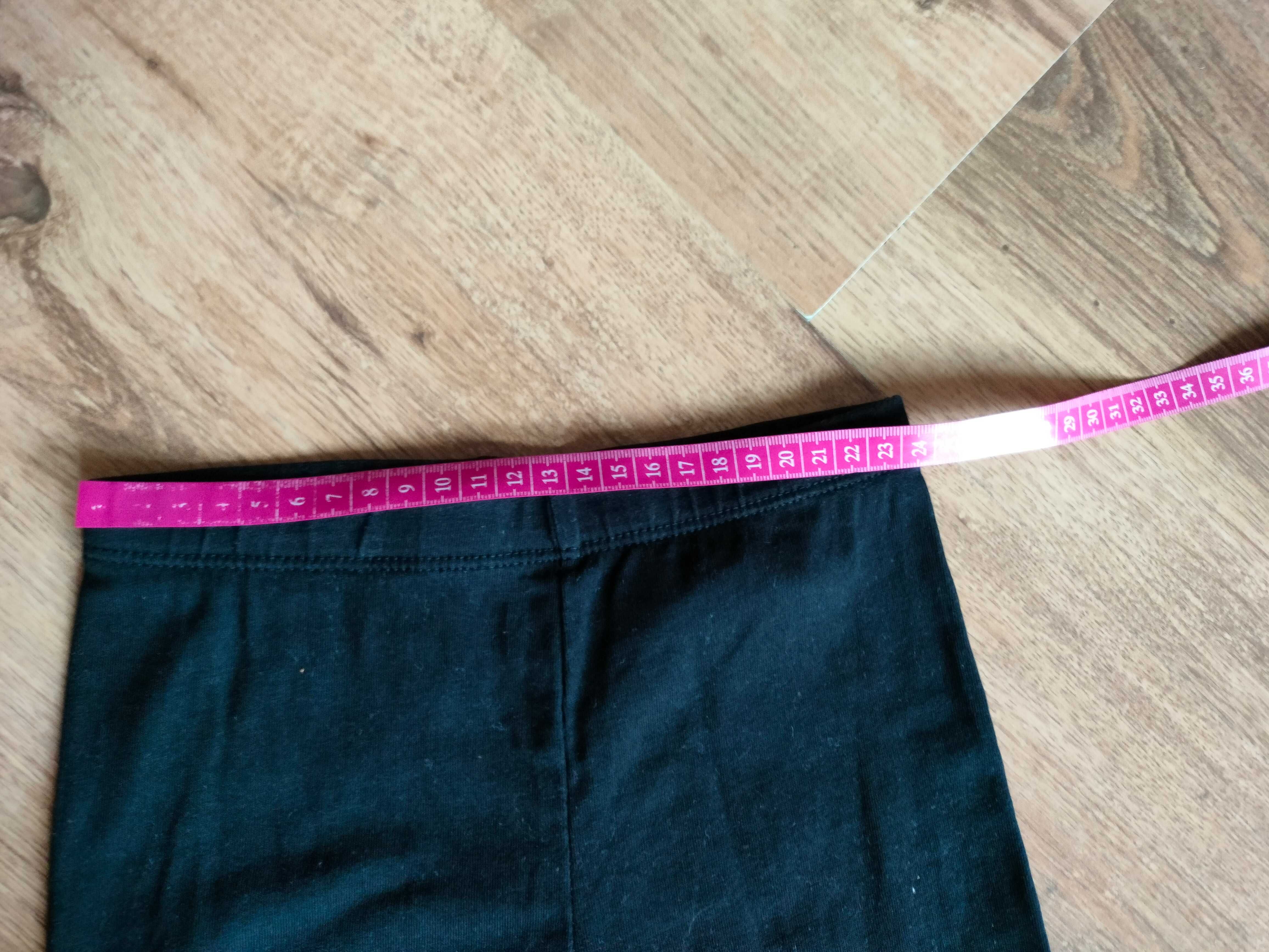 Czarne legginsy H&M 128 cm