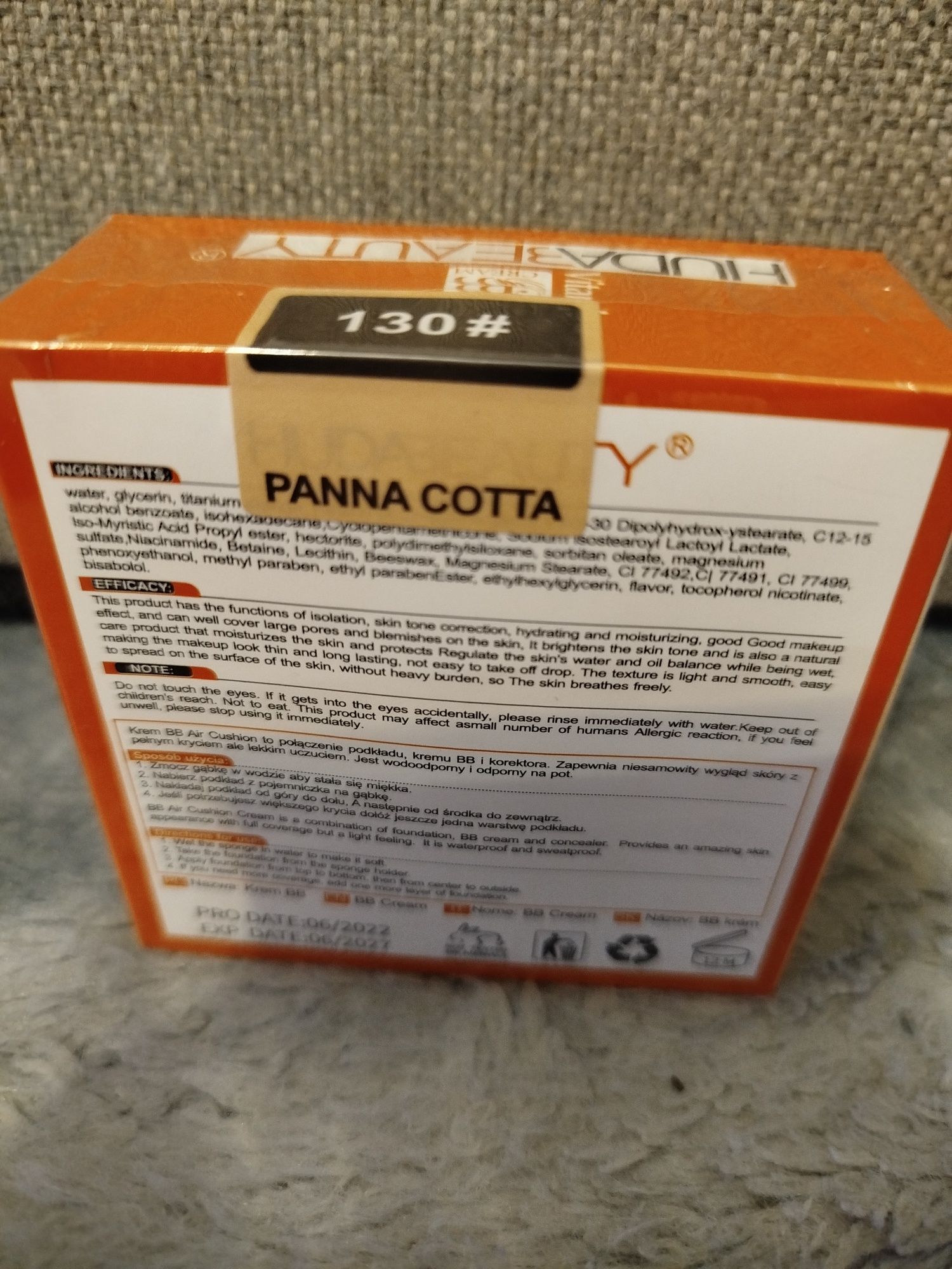 Huda Beauty podkład BB z witaminą C kolor 130 Panna Cotta