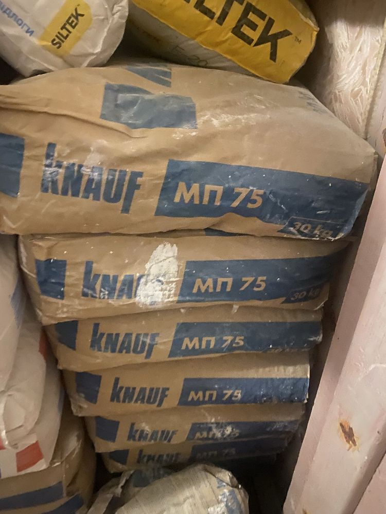 Knauf rotband, knauf мп 75, siltek st-83, siltek f-20, knauf flachendi
