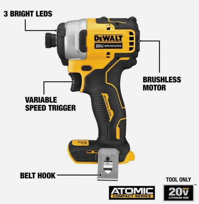 Акумуляторний безщітковий набір шуруповертів DEWALT DCK225D2 20V MAX