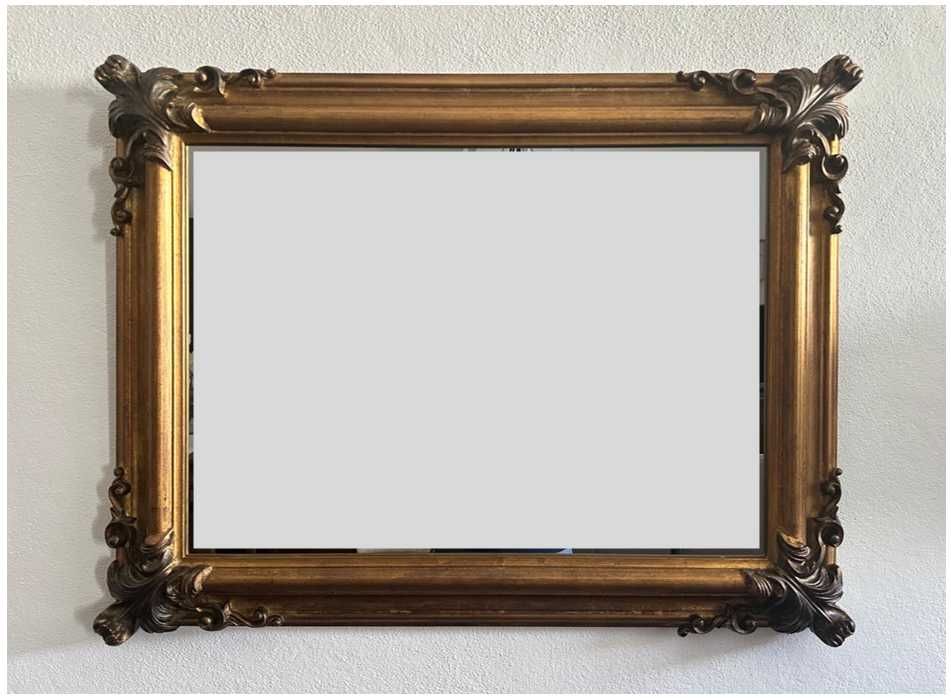 Espelho de parede dourado estilo Barroco