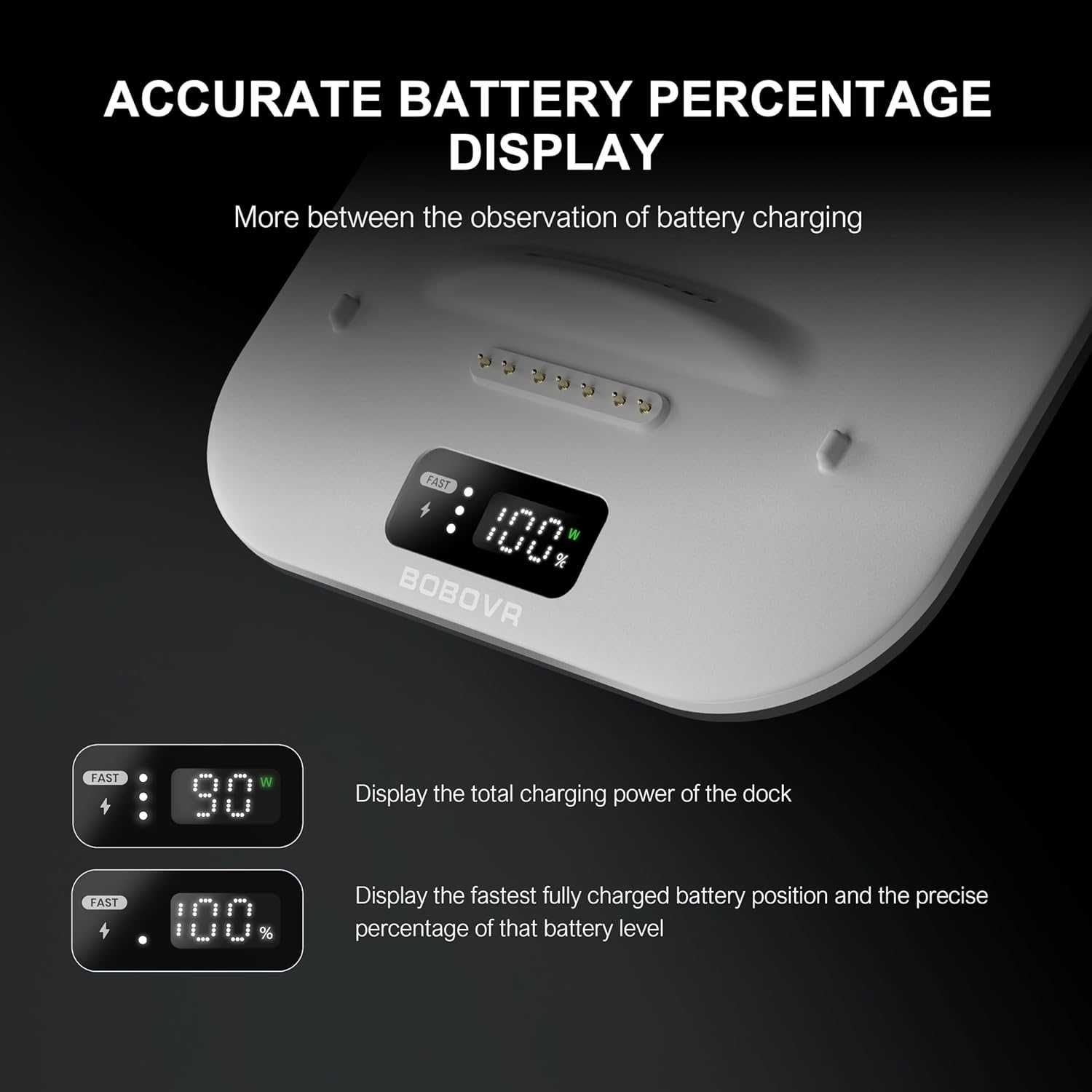 BOBOVR S3 Pro 2 Battery +Dock Head Strap для Meta Quest 3/3S кріплення
