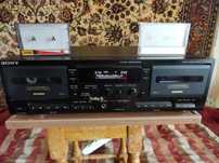 Магнитофон двухкассетный,Япония, SONY TC-WR735S,после техобслуживния.