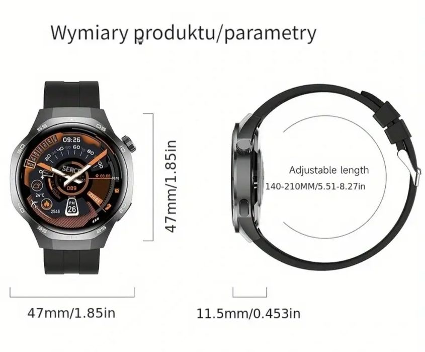 Zegarek meski smartwatch