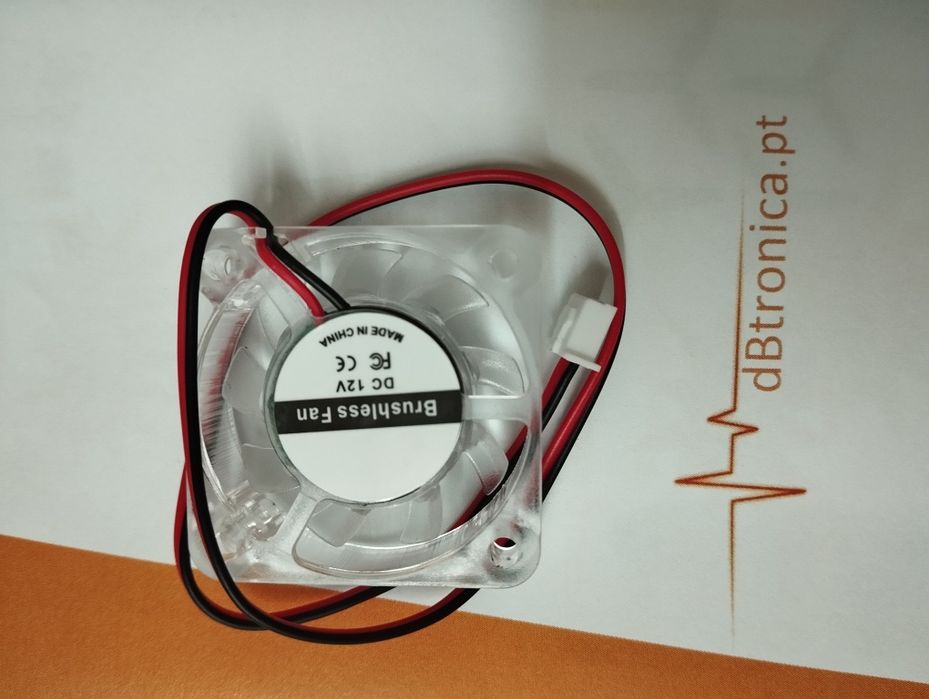 Ventoinhas transparentes 40x40 12vdc ou 24vdc