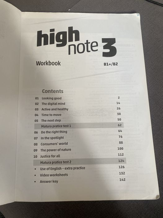 High note 3 workbook
