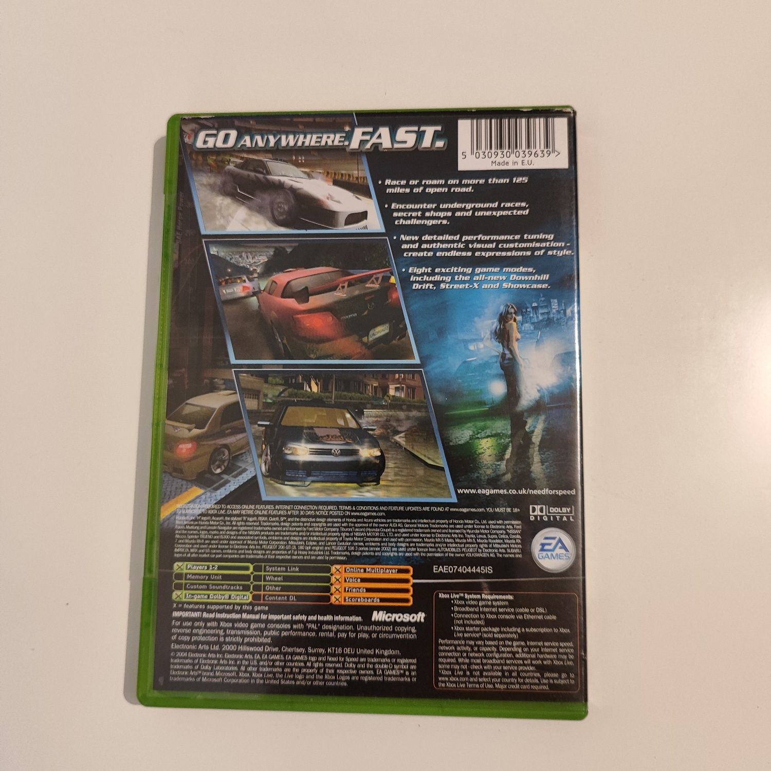 (NOWY BEZ FOLII - PIECZĘĆ) Need For Speed Underground 2 Xbox