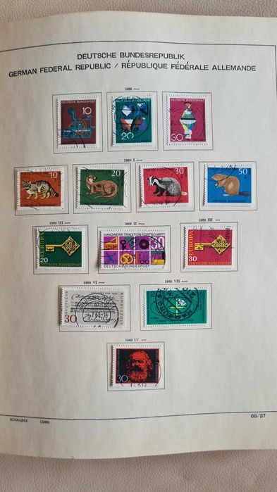 Album Schaubek Dual BDR Niemcy 1968-84