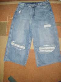Комфортные джинсовые кюлоты, размер 18-ХL-46