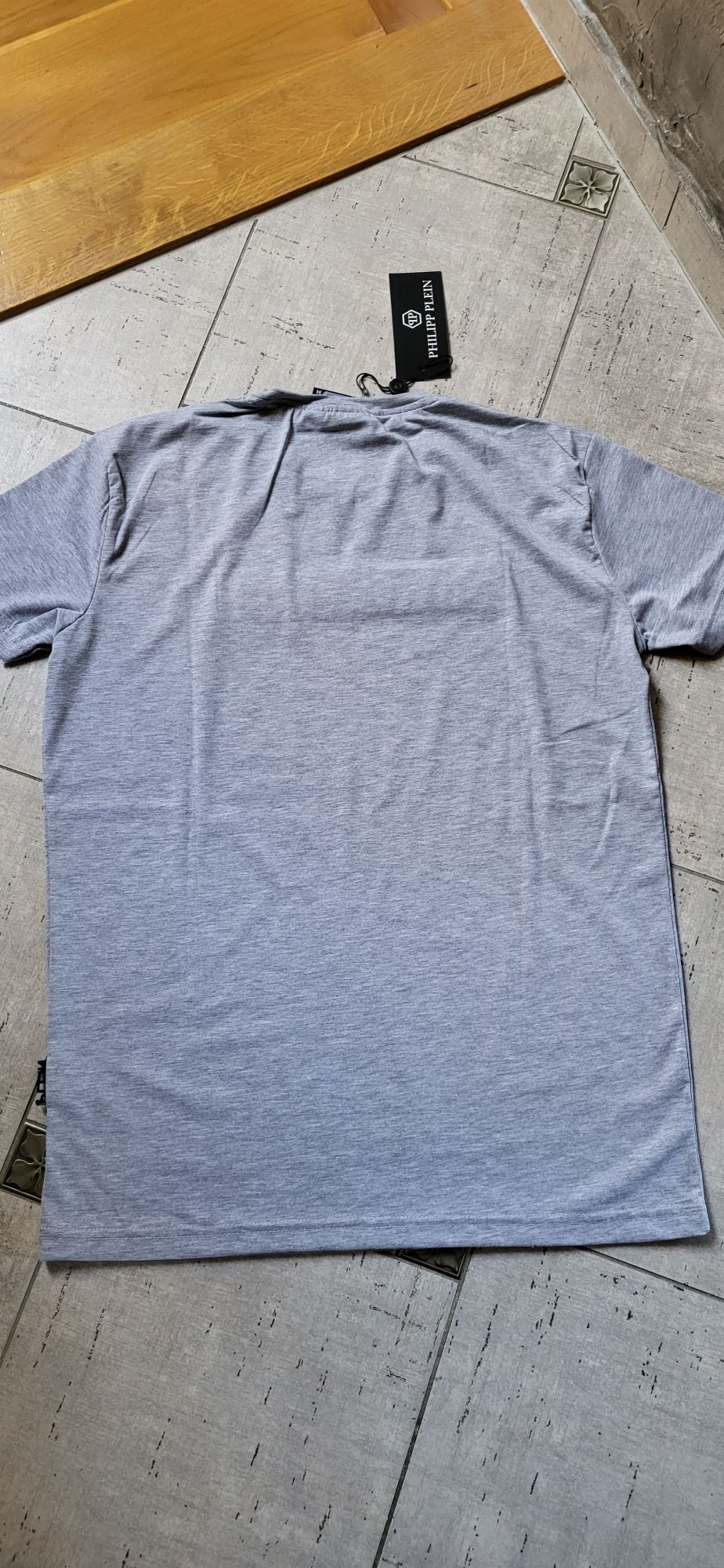 Szara koszulka męska bawełna t-shirt premium PP M