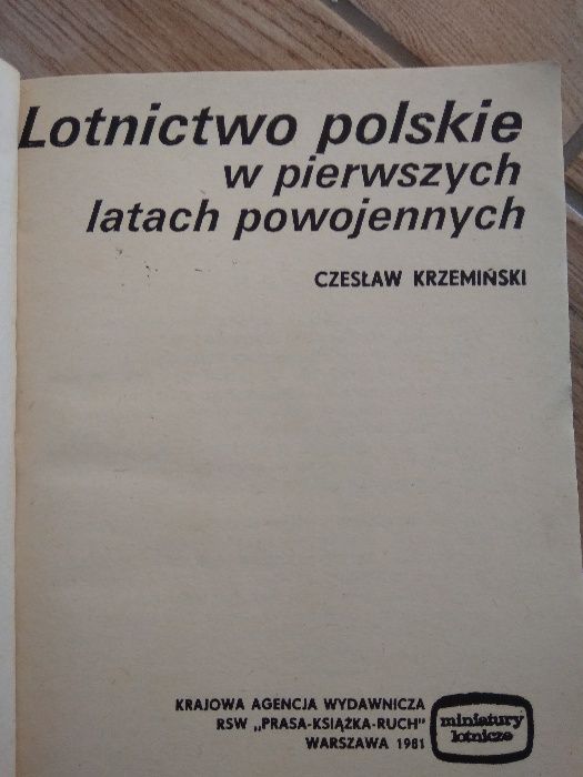 Lotnictwo polskie w pierwszych latach powojennych. Czesław Krzemiński