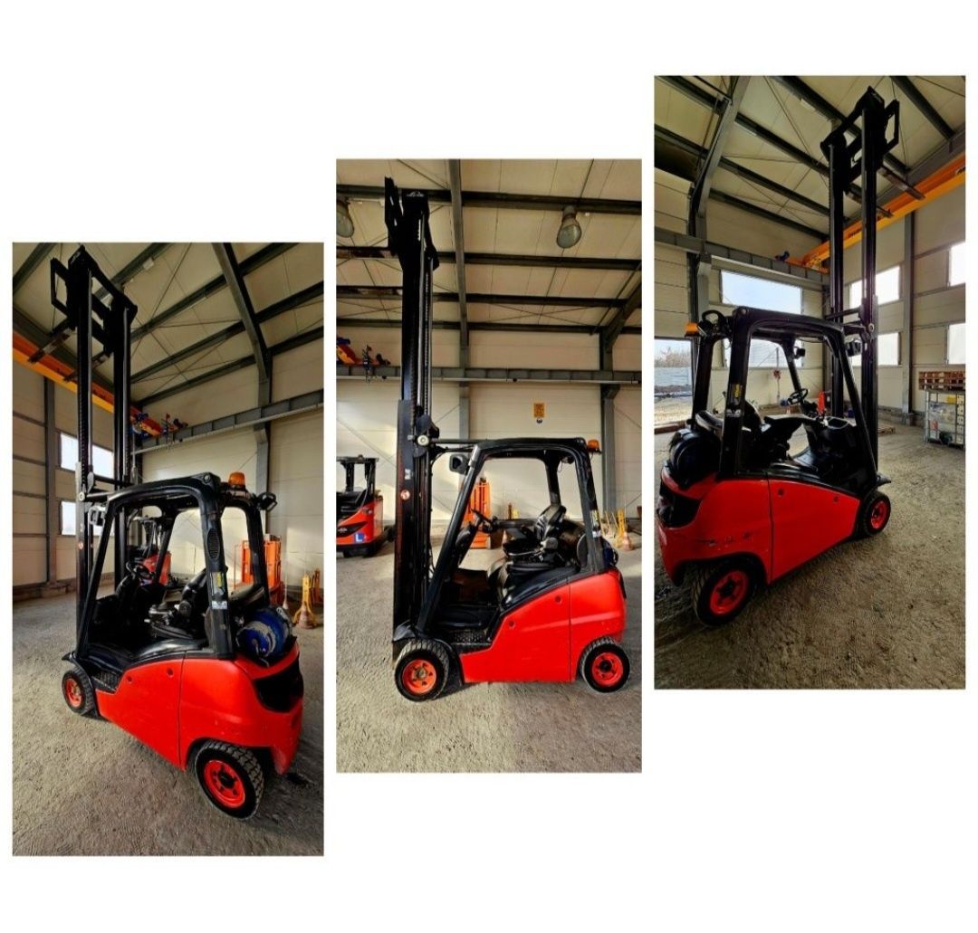 Wózek widłowy LINDE H14T-01 LPG 3800mm Przesuw LPG UDT transport